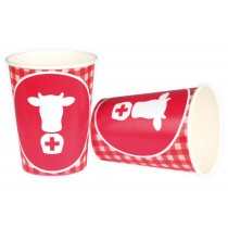 Set de gobelet Suisse avec motif vache