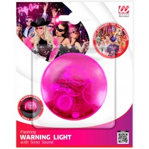 Lumiere de secours clignotante rose avec sirene