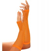 Gants sans doigtds filet orange