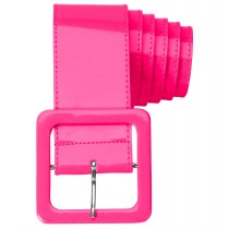 Ceinture vinyl rose fluo