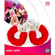 Menottes fourrure rouges