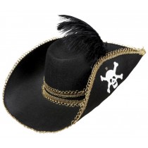 Chapeau Pirate avec plume