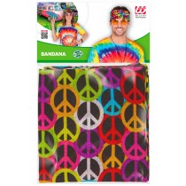 Bandana symbole de la paix 55x55 cm 100% coton