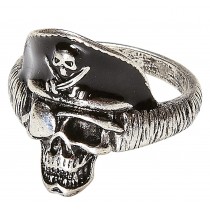 Bague crâne capitaine des pirates