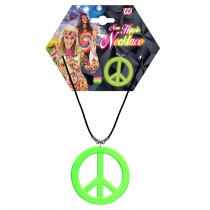Collier Hippie vert néon