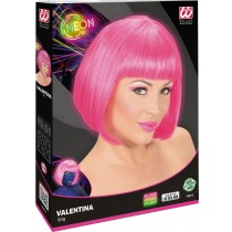 Peruque Valentina rosé néon dans la boîte