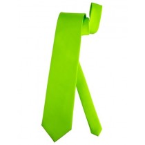 Cravate de soie vert