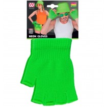 Gants sans doigts vert neon
