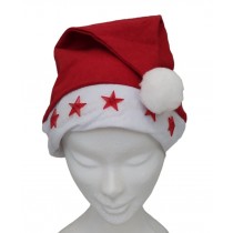 Bonnet de Père Noël à Etoiles- Lumineux - Adulte - Jour de Fête - Bonnets  de Père Noël - Bonnets de Père Noël, Serre-têtes