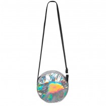 Sac à bandoulière holo argent 20 cm