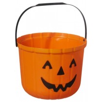 Chaudière Halloween 18x15 cm orange