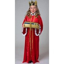 Manteau de roi rouge 140/152cm