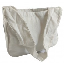 Sac en tissu blanc pour matériel de carneval 30x24x8cm