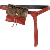 Ceinture à pochette en fourure