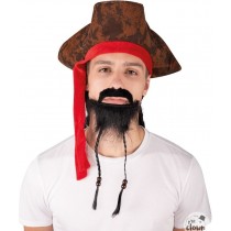 Barbe et moustache de pirate