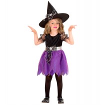 Costume Sorcière robe et chapeau, taille 98 cm, 1-2 ans