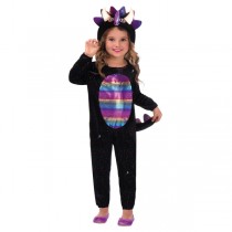 Costume de fillette dino scintillant