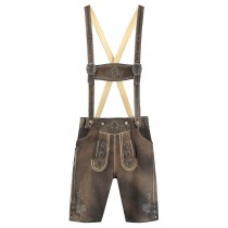 Pantalon cuir bavarois court
