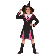 Costume sorcière élève rose 5-6 ans