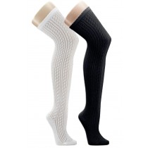 Chaussettes crochetées blanches