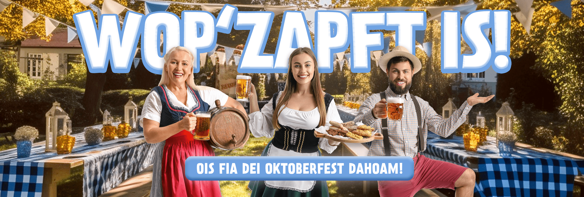 Oktoberfest-Gaudi daheim - so verwandelst Du Dein Zuhause in ein bayrisches Festzelt