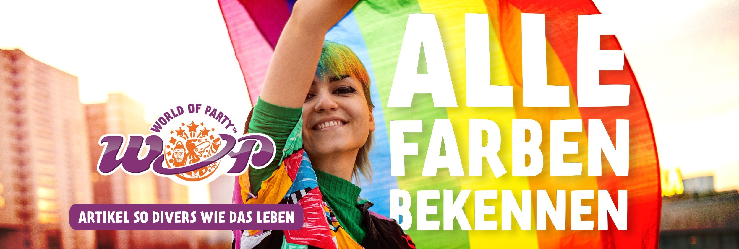 Schwing die Regenbogen-Fahne!